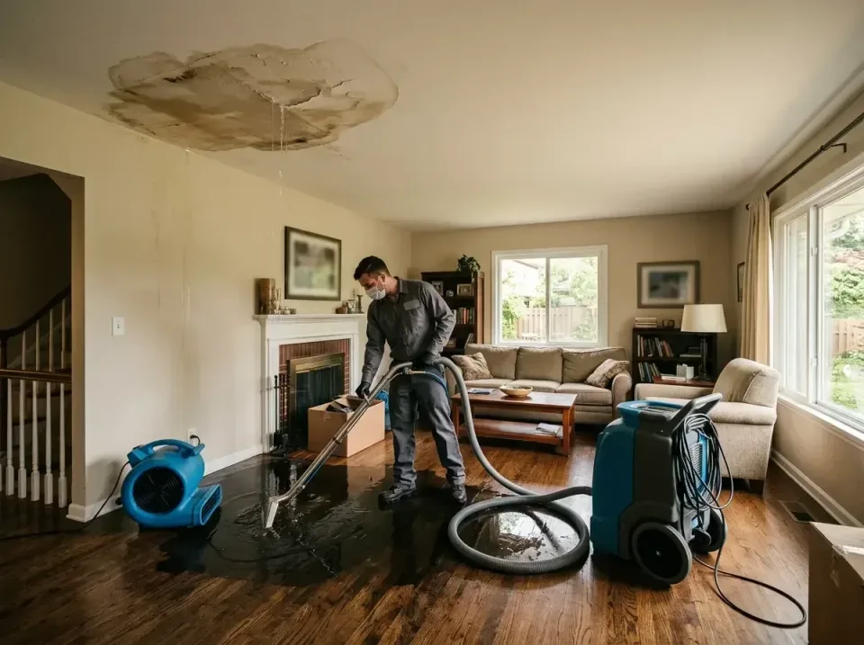 attic-pipe-burst-ceiling-drip-008 — frequently asked questions, Water Damage Restoration & Carpet Care in Albany, OR